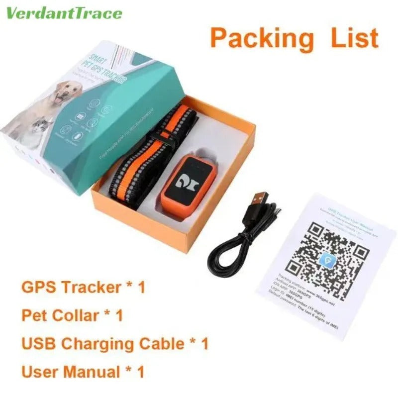 VerdantTrace Small Pet GPS Tracker 4G Tracker Collar Anti-Lost Real Time Dog Ca Tracking Long Battery Life | Welvett