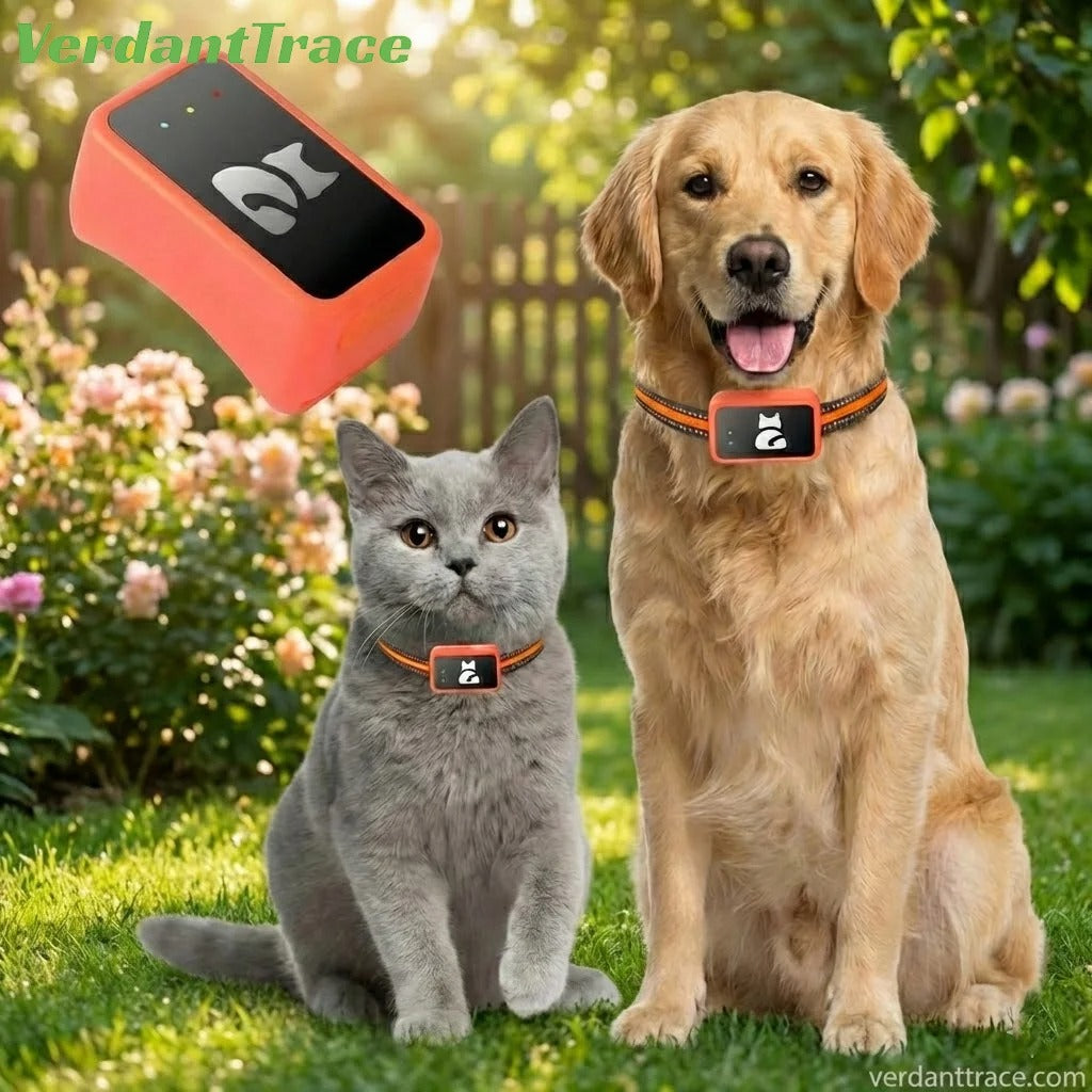 VerdantTrace Small Pet GPS Tracker 4G Tracker Collar Anti-Lost Real Time Dog Ca Tracking Long Battery Life | Welvett