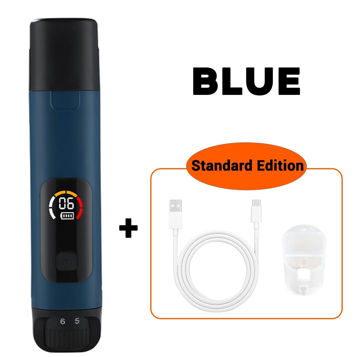 Electric pet nail polisher 6-speed dog nail polisher silent cat nail clipper LED dual light dog LCD color screen | Welvett