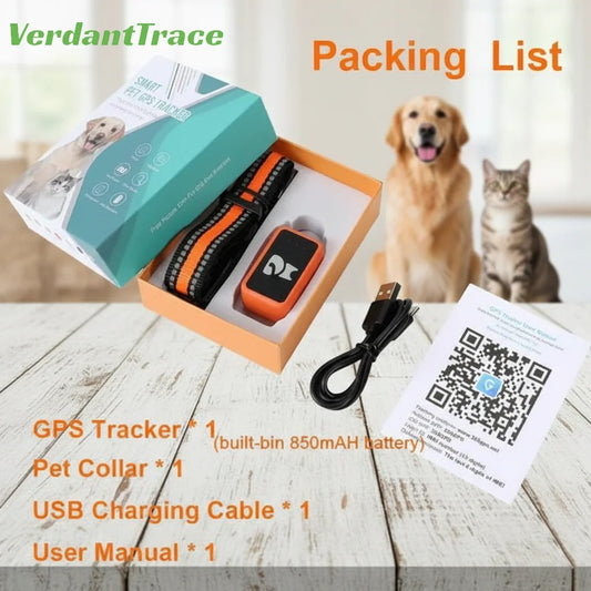 4G Pet GPS Tracker Smart Wearable Collar for Dogs Cats Real-Time GPS Wi-Fi Location Tracking IP67 Waterproof | Welvett