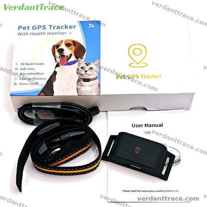 VerdantTrace Small Pet GPS Tracker 4G Tracker Collar Anti-Lost Real Time Dog Ca Tracking Long Battery Life | Welvett