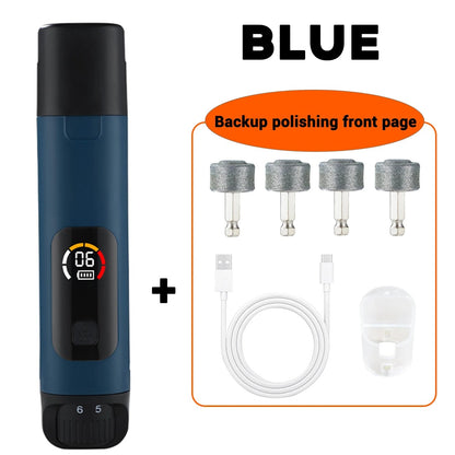 Electric pet nail polisher 6-speed dog nail polisher silent cat nail clipper LED dual light dog LCD color screen | Welvett